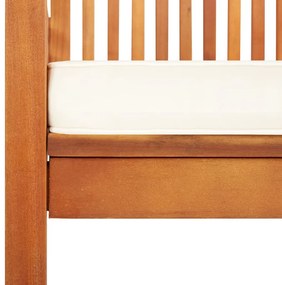 Cadeiras de jantar p/ jardim com almofadões 4 pcs acácia maciça