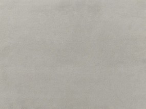 Cama de casal em veludo cinzento claro 160 x 200 cm CHALEIX Beliani