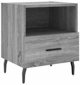 Mesas de cabeceira 2 pcs derivados de madeira sonoma cinza