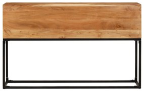 Mesa consola 120x30x75 cm madeira de acácia maciça