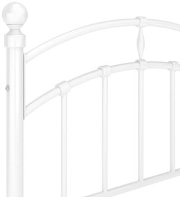 Estrutura de cama 100x200 cm metal branco