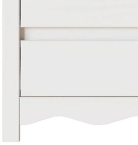 Criado-mudo vidaXL "DRAMMEN" Branco 45x35x56 cm Madeira Sólida de Pinh