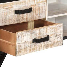 Móvel de TV 110x30x41 cm madeira de acácia maciça