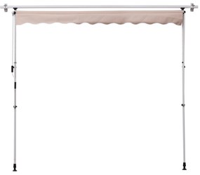 Toldo Manual Retrátil 200x150 cm com Manivela de Alumínio Ângulo Ajust