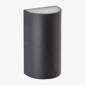 Aplique De Parede Led Para Exterior Em Alumínio Com 2 Pontos De Luz Zanvi Preto - Sklum