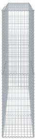 Cesto gabião com cobertura 300x50x200 cm ferro galvanizado