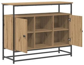 Sideboard vidaXL Artisan Carvalho 100x35x80 cm Madeira engenheirada e