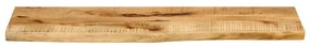 Tampo de mesa borda viva 100x20x3,8 cm mangueira áspera maciça