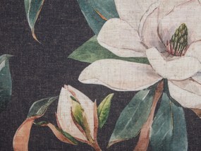Conjunto de 2 almofadas decorativas com padrão floral preto 45 x 45 cm ZAHRIYE Beliani