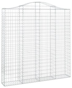 Cestos gabião arqueados 6pcs 200x30x200/220cm ferro galvanizado