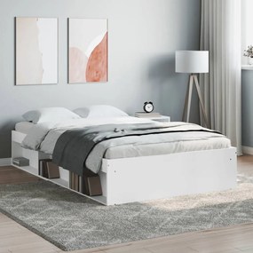 vidaXL Estrutura cama de casal pequena 120x190 cm branco