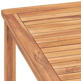 Mesa de jantar para jardim 180x90x77 cm madeira teca maciça