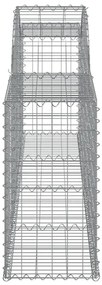 Cestos gabião arqueados 10pcs 300x30x60/80 cm ferro galvanizado