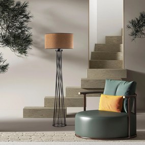 Lâmpada de Pé Tall – Castanha – 50x175x50 cm