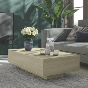 803392 vidaXL Mesa de centro 115x60x31 cm contraplacado carvalho sonoma