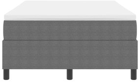 Cama Box Spring com Colchão Cinza Claro 120x200 cm Tecido de Veludo Co