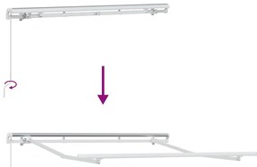 Estrutura do Toldo Retrátil Operada Manualmente 2.5x2 cm Metal