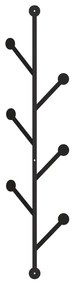 Cabide Metálico Ponpon – Preto – 22x94x5 cm