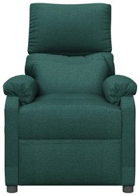 Poltrona reclinável tecido verde-escuro
