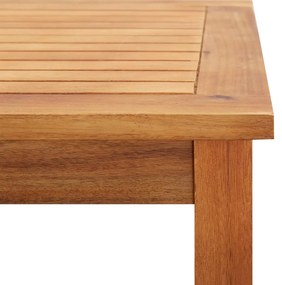 Mesa de centro p/ jardim 60x60x36 cm madeira de acácia maciça