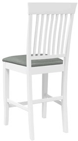 Bancos de bar com almofadões 2pcs madeira de seringueira maciça