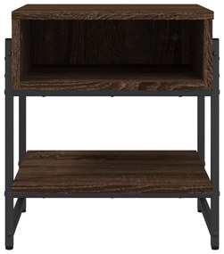 Mesa de centro 40x40x45 cm derivados madeira carvalho castanho