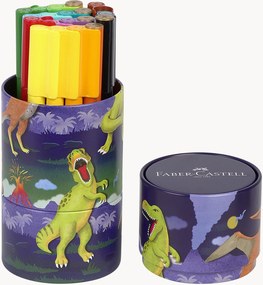 Conjunto de canetas de feltro coloridas Dino, conjunto de 20