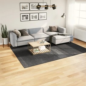 vidaXL Tapete de pelo curto IZA visual escandinavo 200x280cm antracite