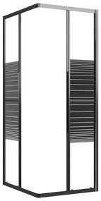 Cabine de duche riscas ESG 90x70x180 cm preto