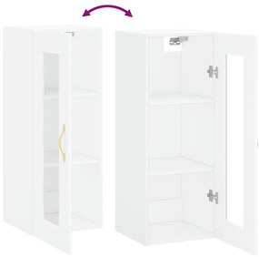 Armário de parede 34,5x34x90 cm branco