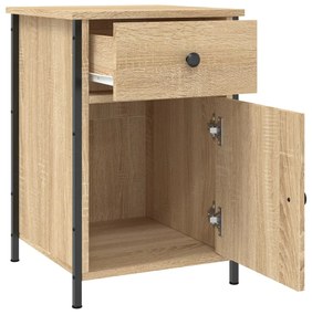 Mesa de cabeceira 40x42x60 cm derivados madeira carvalho sonoma
