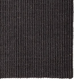 Tapete de sisal para poste arranhador 80x300 cm preto