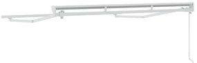 Toldo Manual Manual Branco 2.5 x 2 m Estrutura de alumínio