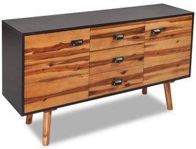 vidaXL Aparador, madeira de acácia maciça 115x35x70 cm
