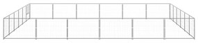 Canil para cães 36 m² aço prateado