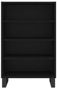 Armário alto 57x35x90 cm derivados de madeira preto