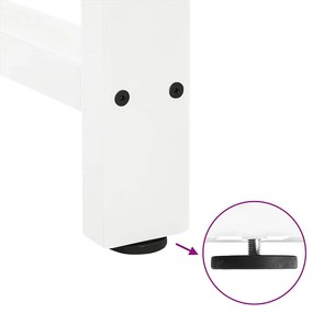 Pés para mesa de bar , brancos, 2 peças, 50x (110-111) cm, aço
