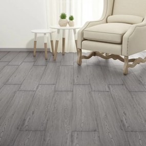 Tábuas soalho PVC não-autoadesivo 5,26 m² 2 mm cinzento-escuro