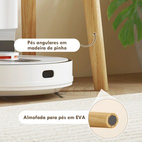 Mesa de Consola Estreita Consola de Entrada Moderna com 2 Gavetas Compartimento e Pés de Madeira 100x30x75 cm Branco