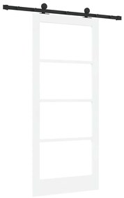 Porta Deslizante com Conjunto de Ferragens "ORKDAL" Branca 86x198,5 cm