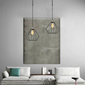 Chandelier Maden – Preto – 80 x 33 cm