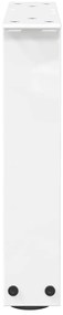 Pés para mesa de centro em V, 2 peças, branco, 40x(30-31,3) cm, aço