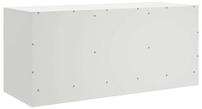 Móvel de TV 99x39x44 cm aço branco