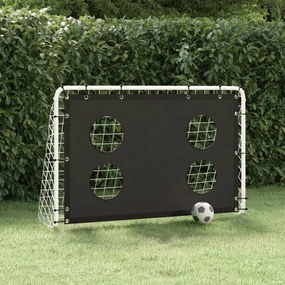 93376 vidaXL Baliza de treino para futebol com rede 184x61x122 cm aço