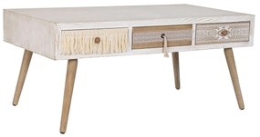 Mesa de Centro Dkd Home Decor Abeto Algodão (110 X 60 X 50 cm)