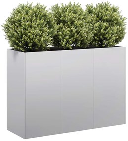 vidaXL Planter 120x40x80 cm aço galvanizado