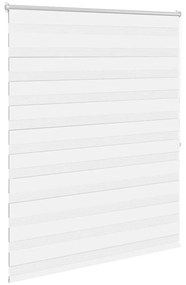 Estore de rolo 140 x 175 cm, linhas de zebra / Branco