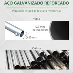 Outsunny Estufa Tipo Túnel 570x292x197cm com Porta e Janelas Estufa de Jardim Grande com Cobertura de PE e Metal Galvanizado para Cultivos de Plantas Verduras Verde