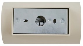 Candeeiro de Parede Moderno Bege GU10 50mm Redondo 2 Luzes - Sandy