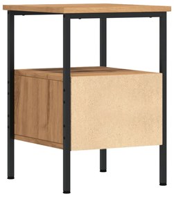 Mesa cabeceira 34x36x50 cm derivados madeira carvalho artisiano